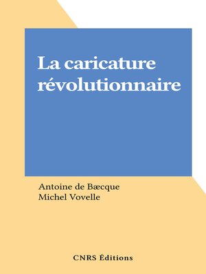 cover image of La caricature révolutionnaire